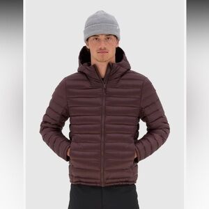 Men's Vallier light 100 % goose down Black Puffer Jacket in black